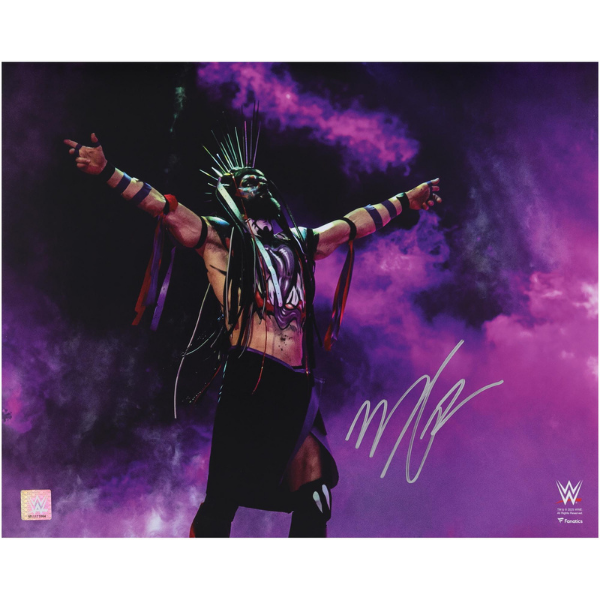 Finn Balor WWE Autographed 16" x 20" Demon Entrance Photograph
