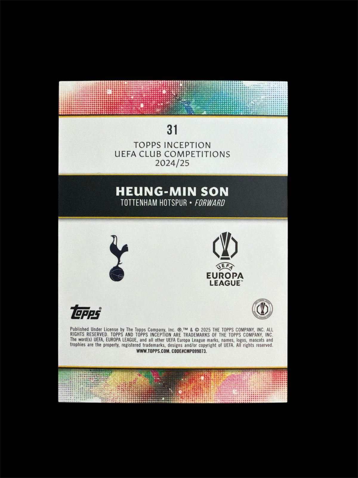 Heung-Min Son Star Quality /25 Topps Inception UCC 2024/25