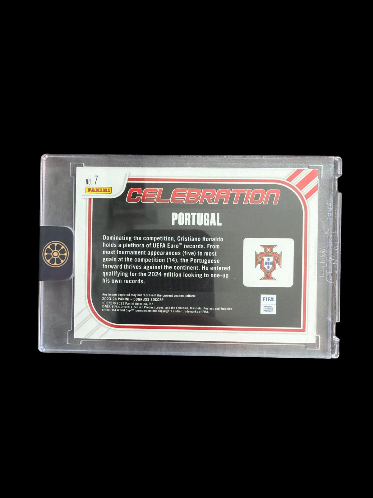 Cristiano Ronaldo Celebration /25 Panini Donruss Soccer 2023-24