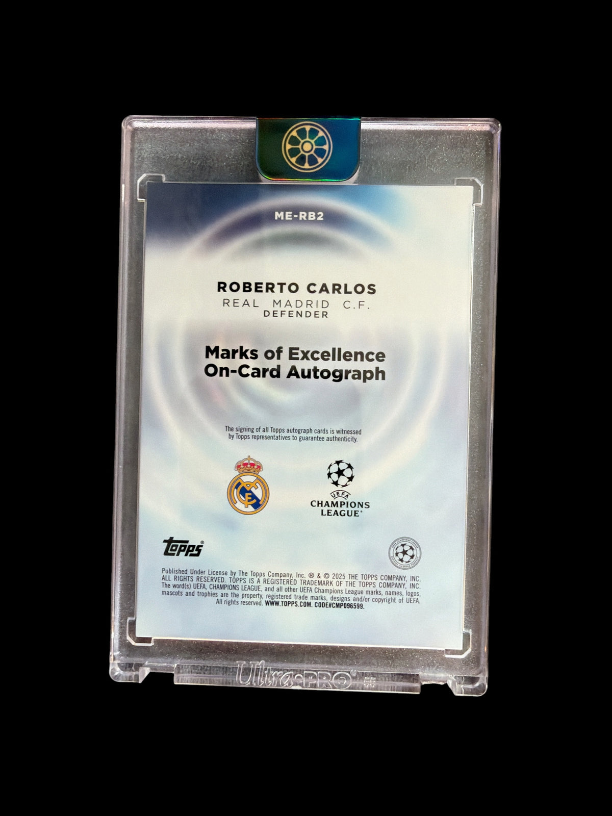 Roberto Carlos Marks of Excellence Auto /5