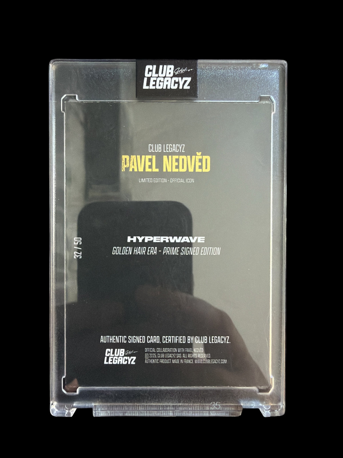 Pavel Nedved On Card Auto /50 Hyperwave Club Legacyz 2025
