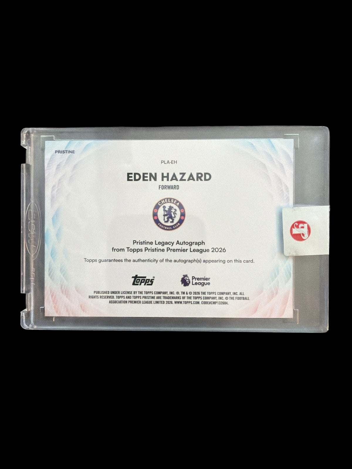 Eden Hazard On Card Auto /25 Topps Pristine BPL 2026