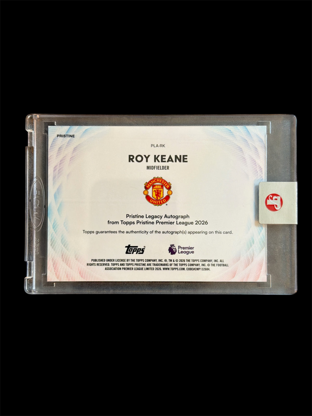 Roy Keane On Card Auto /15 Topps Pristine BPL 2026