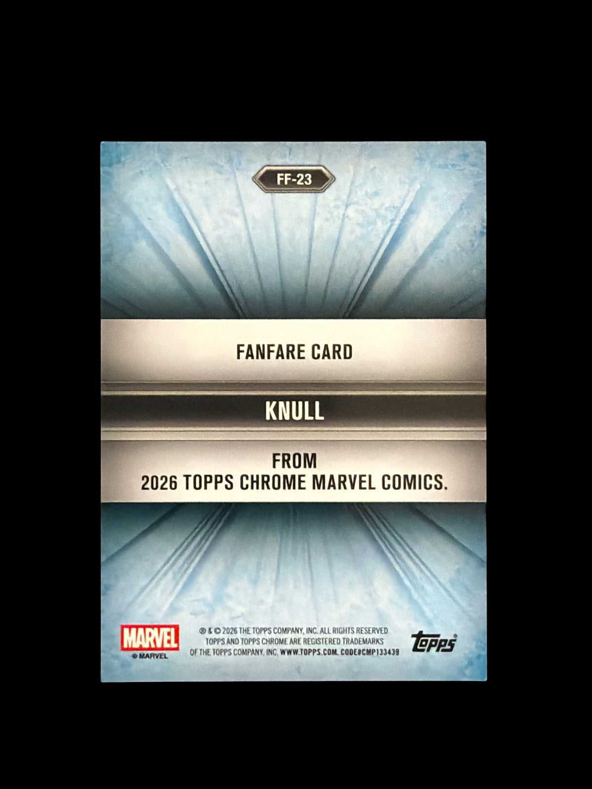 Knull Fanfare /50 Gold Speckle Topps Marvel Chrome 2026