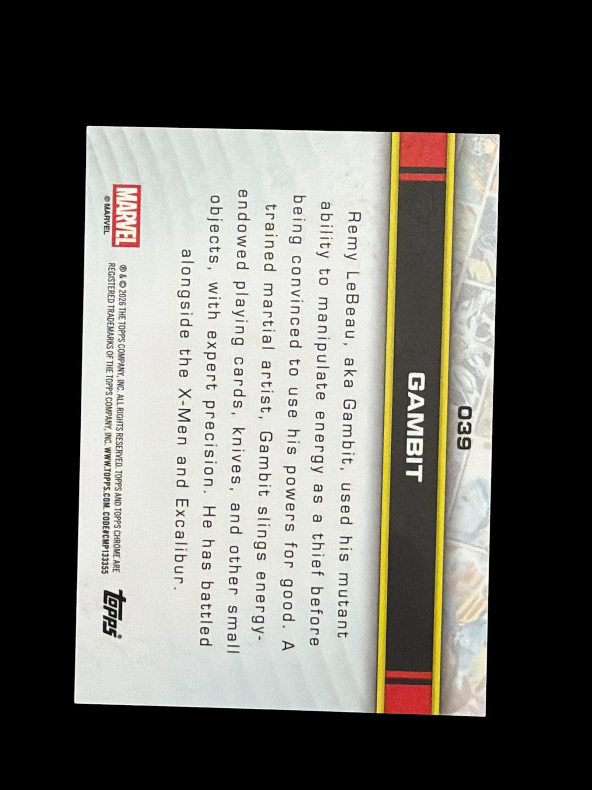 Gambit /99 Topps Marvel Chrome 2026