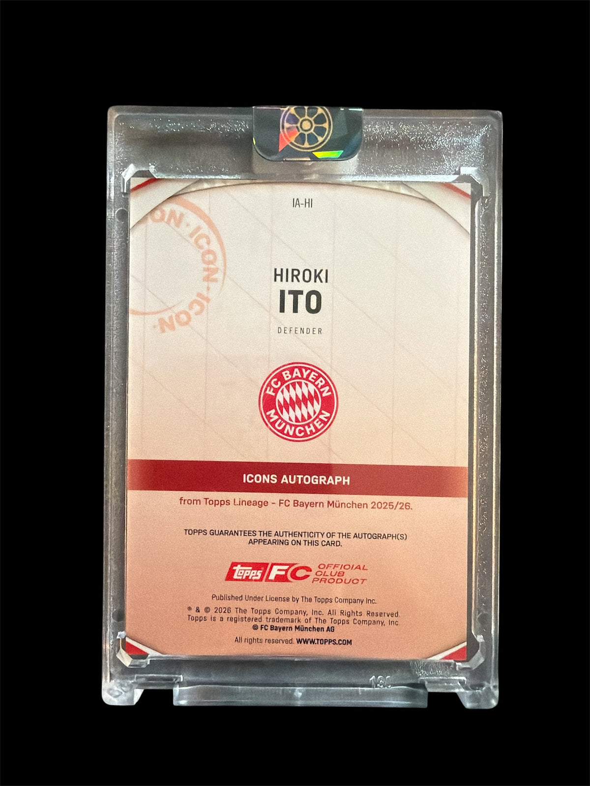 Hiroki Ito Auto /5 Topps FC Bayern Lineage 2026