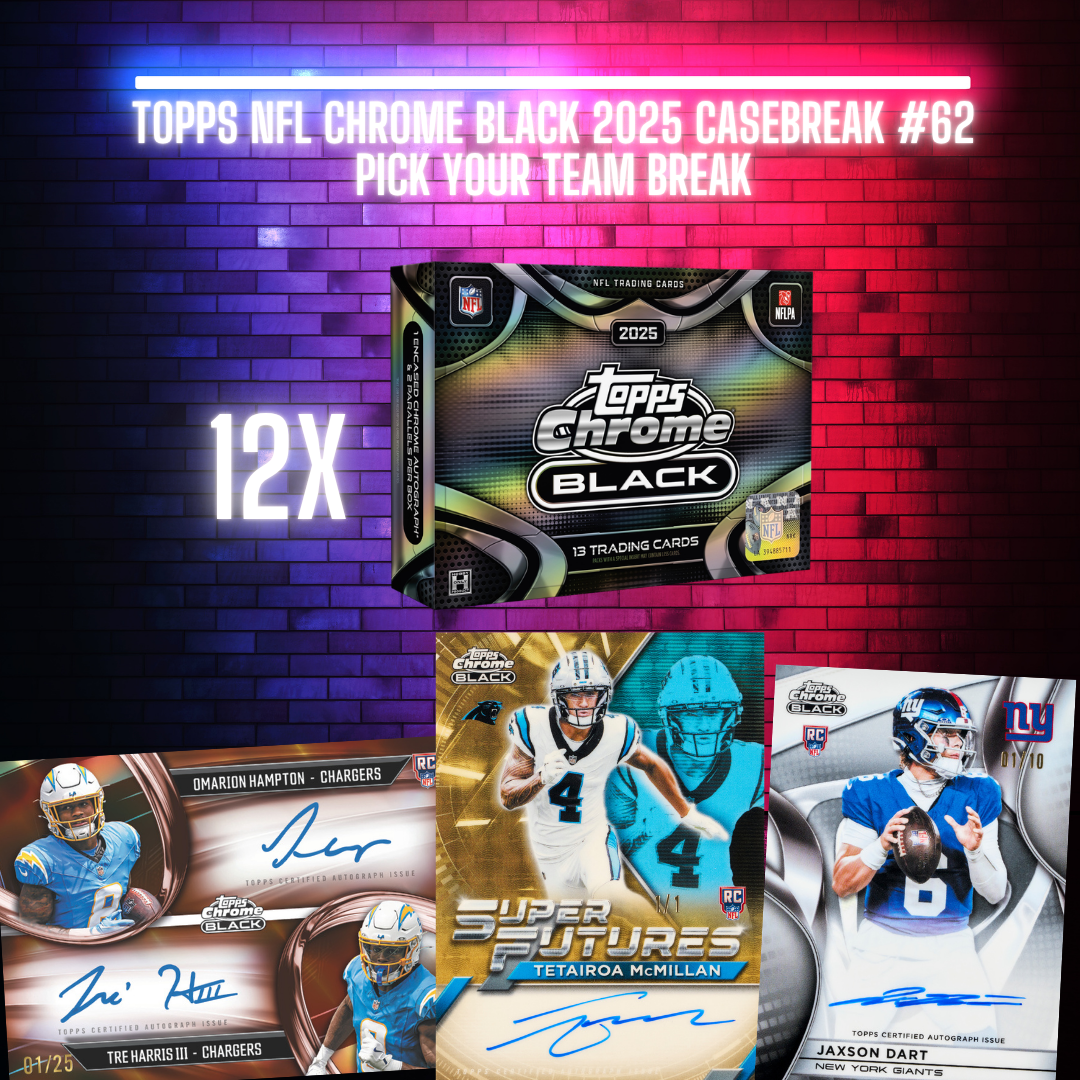 Topps NFL Chrome Black 2025 Casebreak #62 Pick Your Team Break