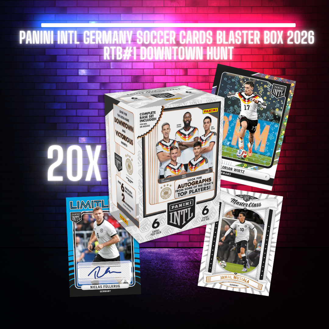 PANINI INTL Germany Soccer Cards Blaster Box 2026 RTB#1 DOWNTOWN Hunt