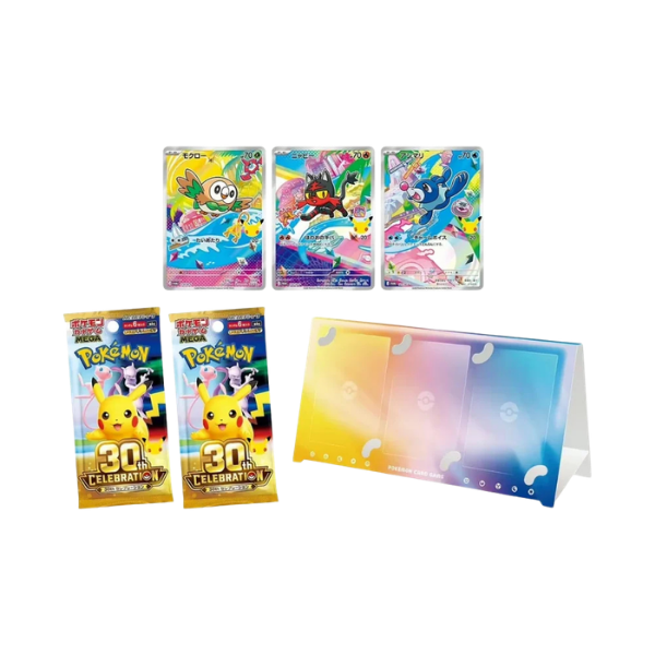 Pokémon – 30th Celebration Card Set Alola: Bauz, Flamiau & Robball – Japanisch