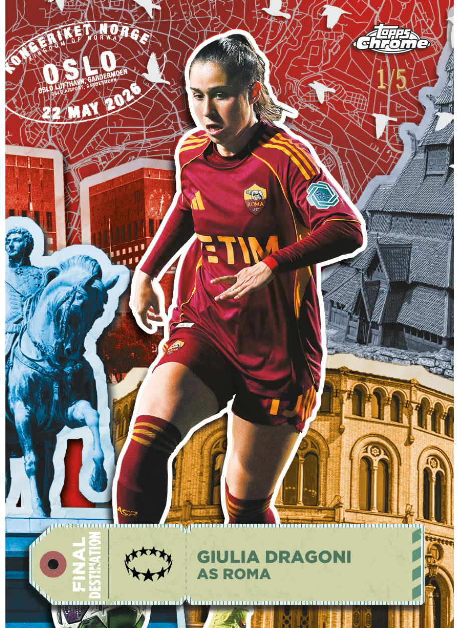 Topps Chrome UEFA Womens Champions League 25/26 Hobby Box (Fussball)