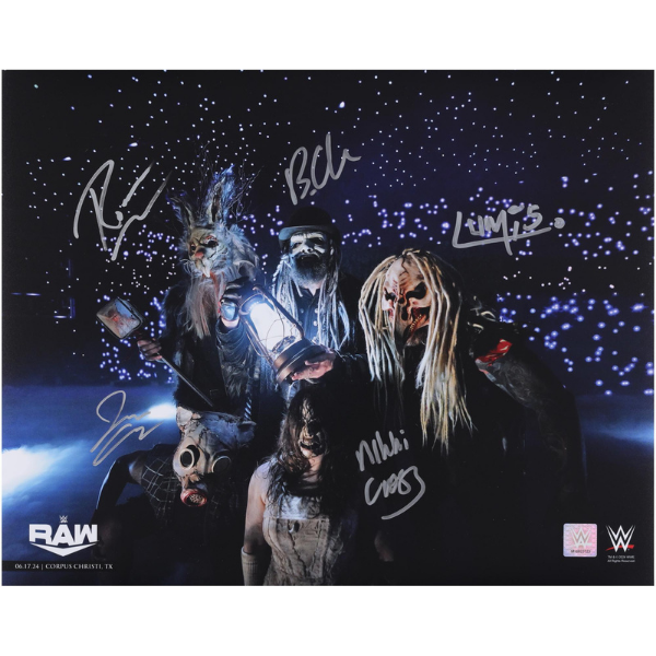 Uncle Howdy, Nikki Cross, Erick Rowan, Dexter Lumis, & Joe Gacy WWE Autographed 16" x 20" First Appearance Photograph
