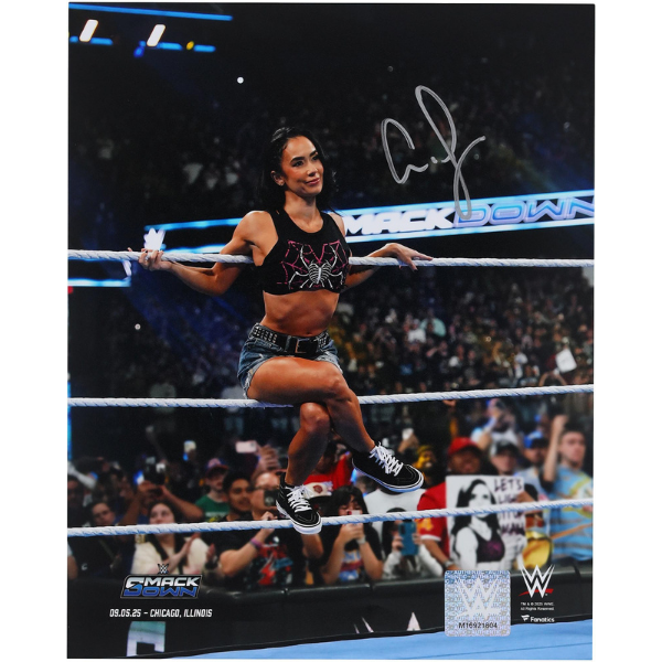 AJ Lee WWE Autographed 8" x 10" SmackDown Return Photograph