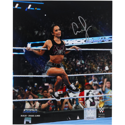 AJ Lee WWE Autographed 8" x 10" SmackDown Return Photograph