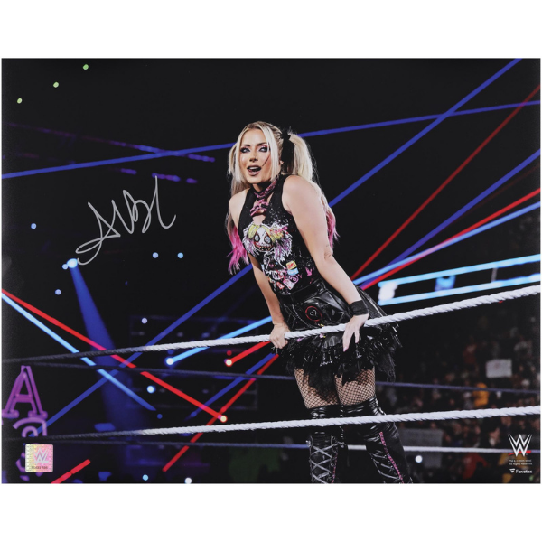 Alexa Bliss WWE Autographed 16" x 20" Leaning On The Ropes Photograph