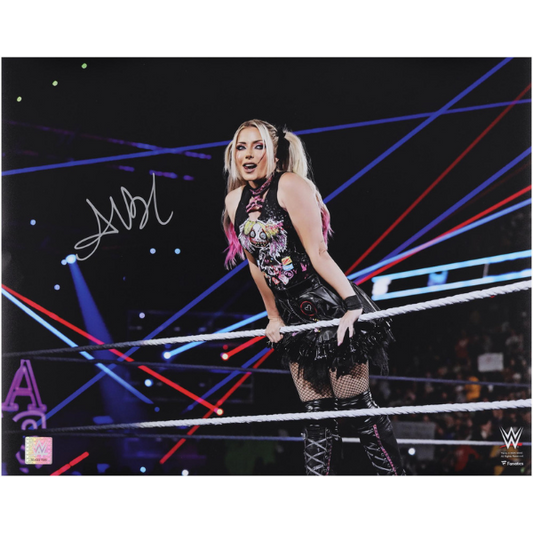 Alexa Bliss WWE Autographed 16" x 20" Leaning On The Ropes Photograph