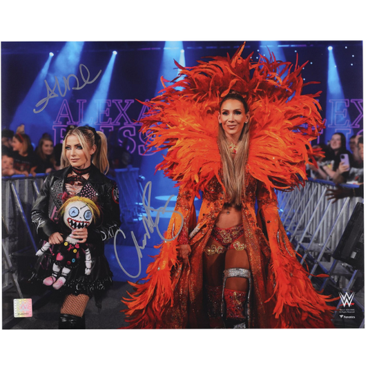 Alexa Bliss & Charlotte Flair WWE Autographed 16" x 20" Dual Photograph