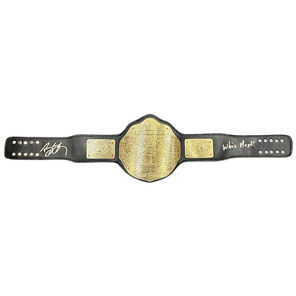 Bill Goldberg – Signierter & Inschrift: "Who's Next!" – World Heavyweight Champion Gürtel – PSA/DNA COA – WWE/WCW Legende!