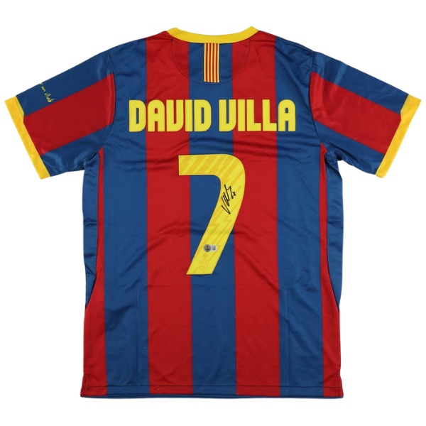 David Villa Signed FC Barcelona Jersey - Beckett
