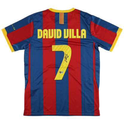 David Villa Signed FC Barcelona Jersey - Beckett