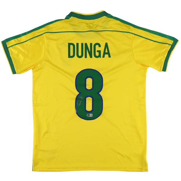 Dunga Signed Brazil National Team Jersey - Beckett