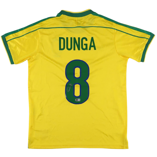 Dunga Signed Brazil National Team Jersey - Beckett