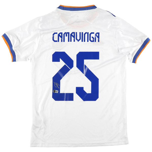 ⚽ Eduardo Camavinga Signiertes Real Madrid Trikot – inkl. Beckett COA ⚽