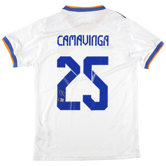 ⚽ Eduardo Camavinga Signiertes Real Madrid Trikot – inkl. Beckett COA ⚽