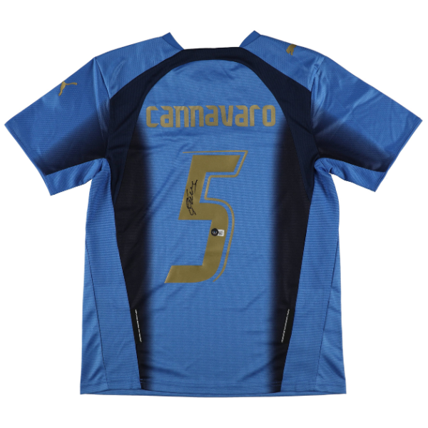 ⚽ Fabio Cannavaro Signiertes Italien Nationaltrikot – inkl. Beckett COA ⚽