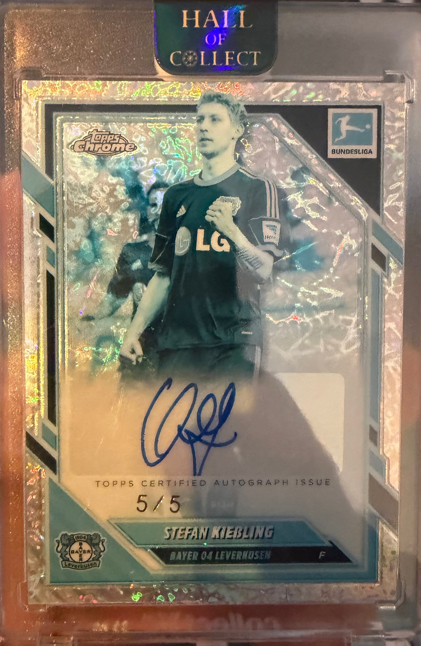Stefan Kießling Frozen Fractor /5 Topps Chrome Bundesliga 2025/26
