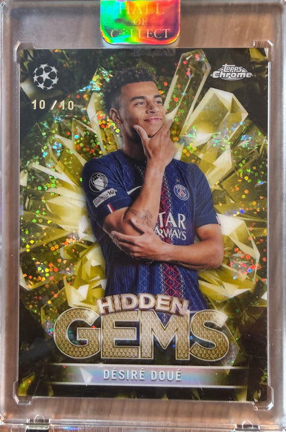 Désiré Doué Hidden Gems /10 Topps Chrome UCC 2026