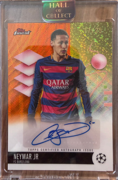 Neymar jr Auto /25 Topps Finest UCC 2025/26