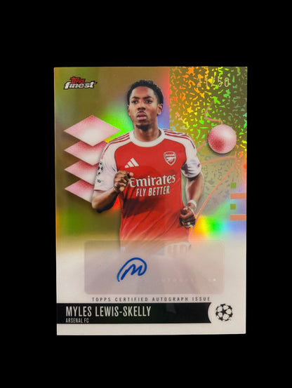 Myles Lewis-Skelly Auto /50 Topps Finest UCC 2025/26