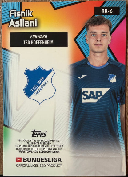 Fisnik Asllani RC All-Etch Rookie Rush