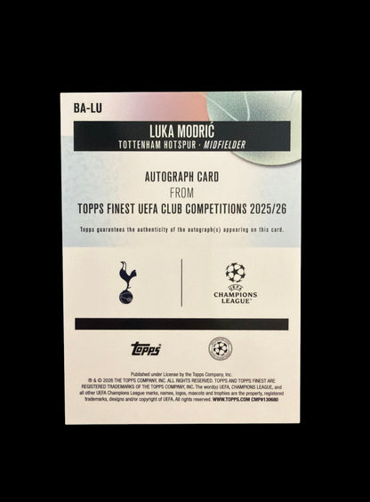 Luka Modric Auto /75 Topps Finest UCC 2025/26