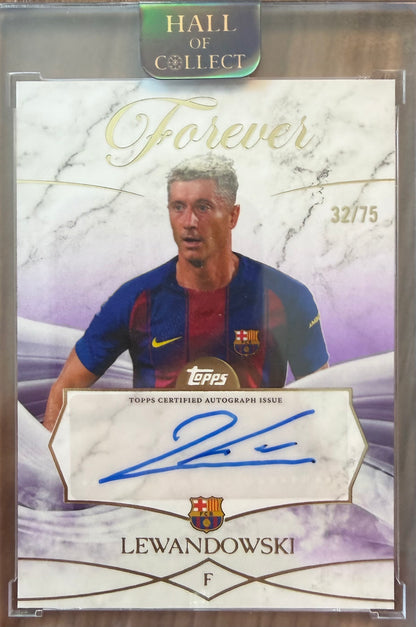 Robert Lewandowski Auto/75 Topps Barcelona Forever