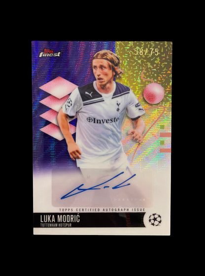 Luka Modric Auto /75 Topps Finest UCC 2025/26