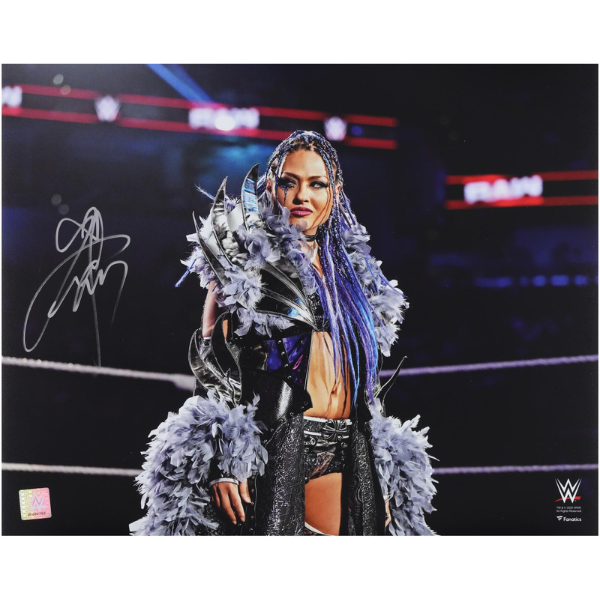 Giulia WWE Autographed 16" x 20" RAW In-Ring Entrance Photograph