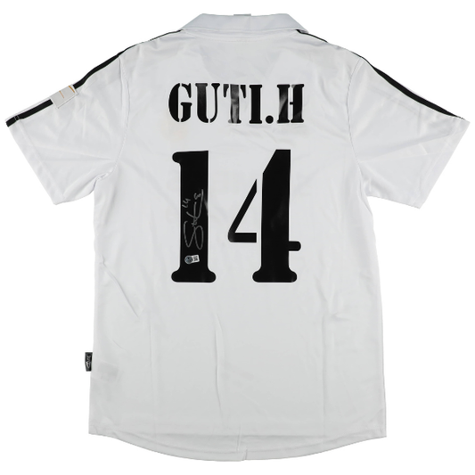 ⚽ Guti Hernández Signiertes Real Madrid 100 Jahre Sondertrikot – inkl. Beckett COA ⚽