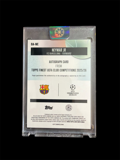 Neymar jr Auto /25 Topps Finest UCC 2025/26