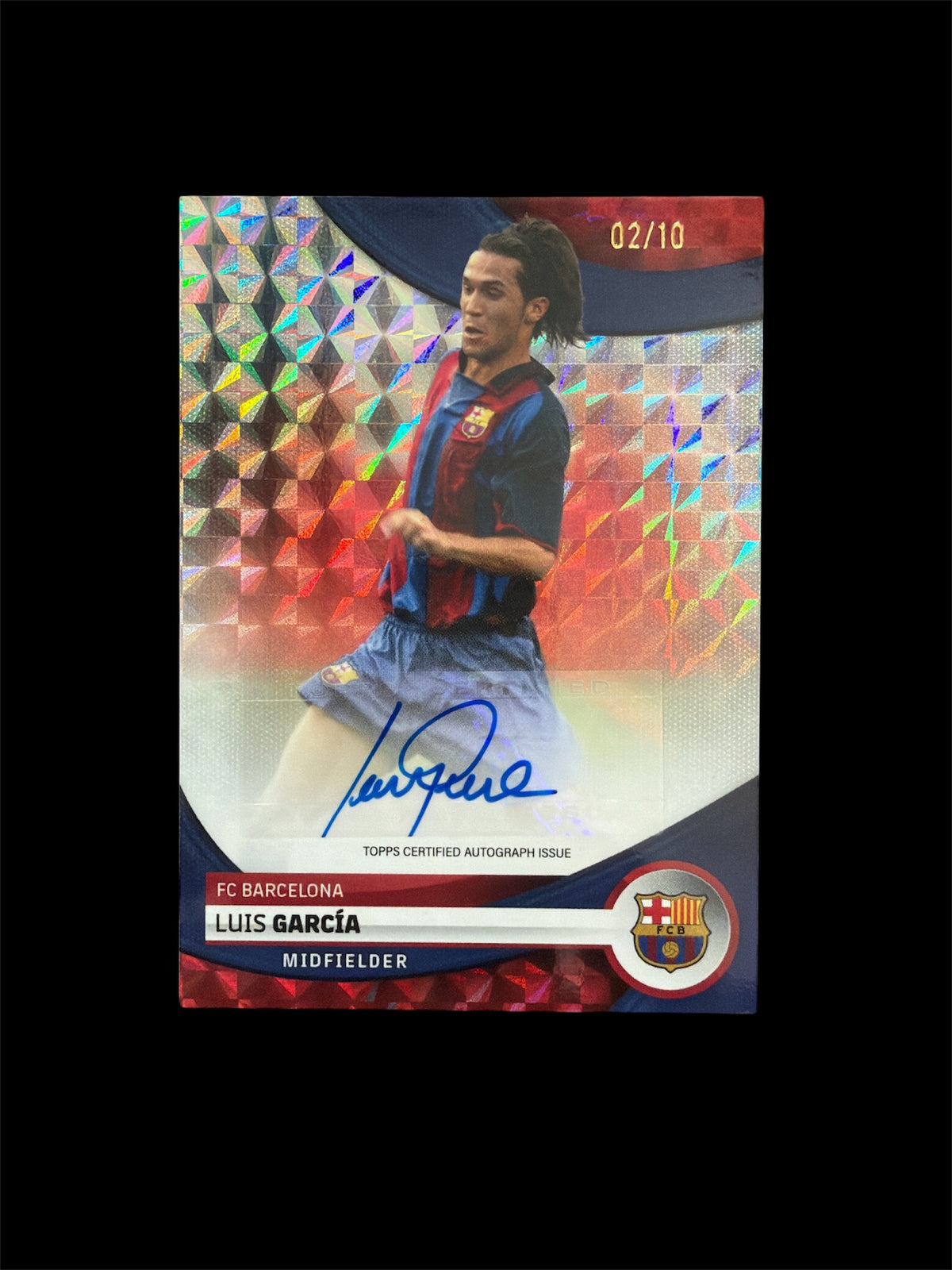 Luis Garcia Auto/10 Topps FC Barcelona Team Set 2023/24