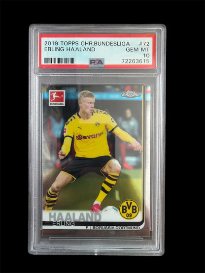 Erling Haaland PSA 10 Topps Chrome Bundesliga 2019
