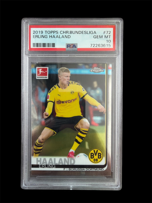 Erling Haaland PSA 10 Topps Chrome Bundesliga 2019