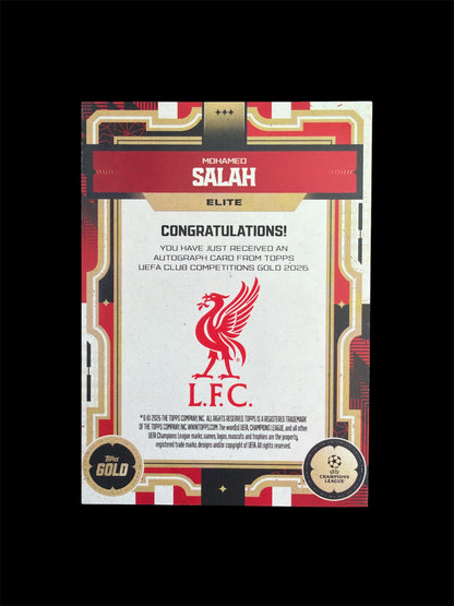 Mohamed Salah Auto /5 Topps Gold UCL 2026