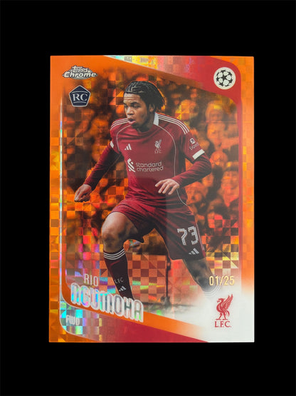 Rio Ngumoha RC /25 Topps Chrome UCL 2026