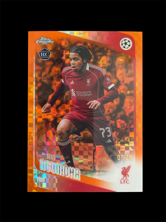 Rio Ngumoha RC /25 Topps Chrome UCL 2026