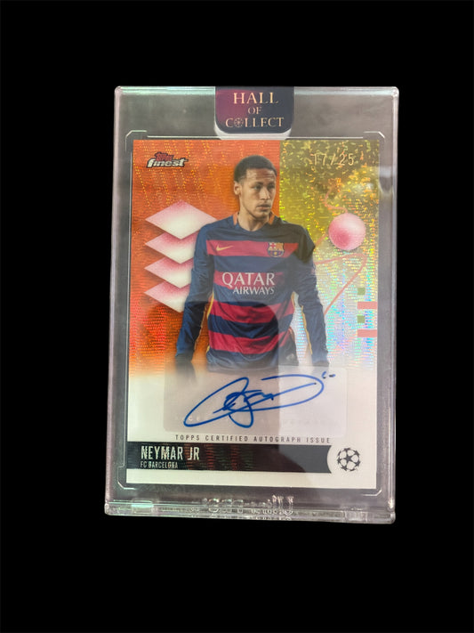 Neymar jr Auto /25 Topps Finest UCC 2025/26