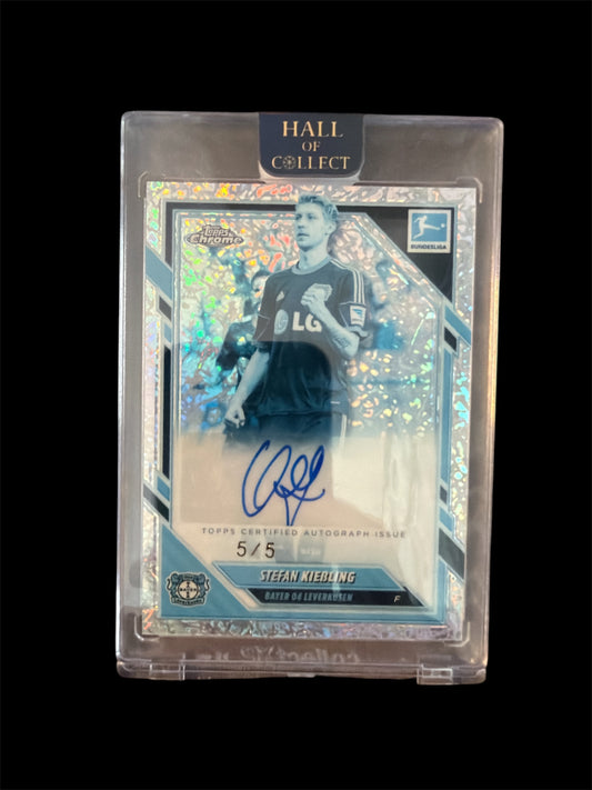 Stefan Kießling Frozen Fractor /5 Topps Chrome Bundesliga 2025/26