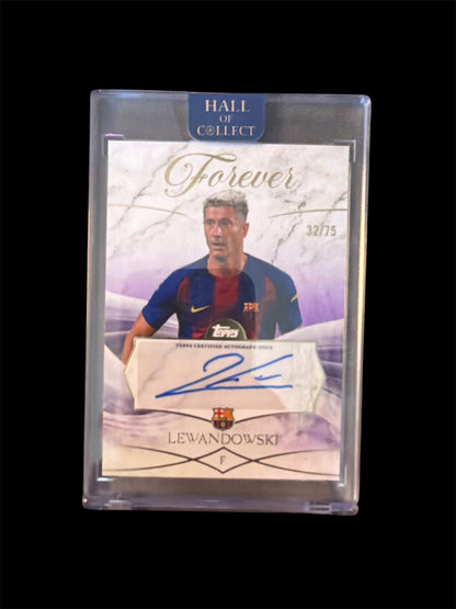 Robert Lewandowski Auto/75 Topps Barcelona Forever