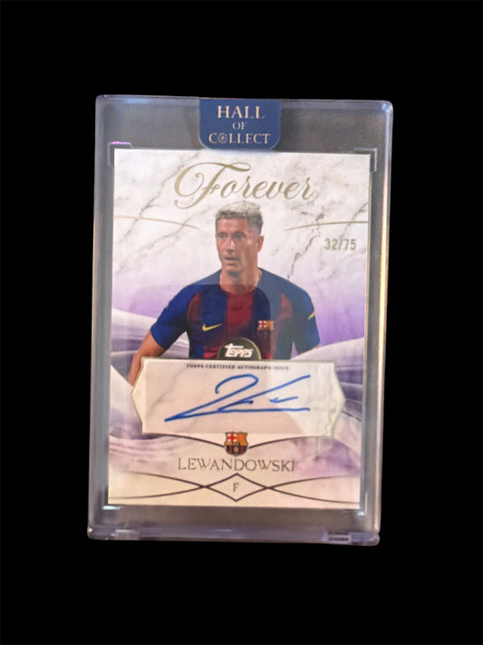 Robert Lewandowski Auto/75 Topps Barcelona Forever