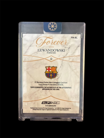 Robert Lewandowski Auto/75 Topps Barcelona Forever